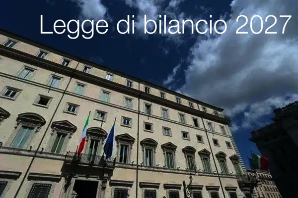 Legge di BIlancio 2027 Legge di BIlancio 2027